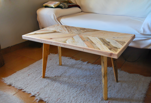 Mesa de madera recuperada