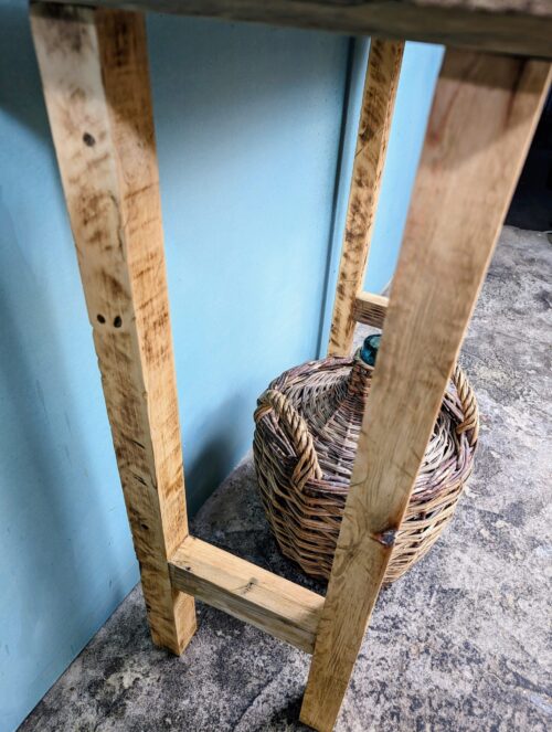 Console table, entry way table, mudroom furniture, reclaimed wood table, tall narrow table