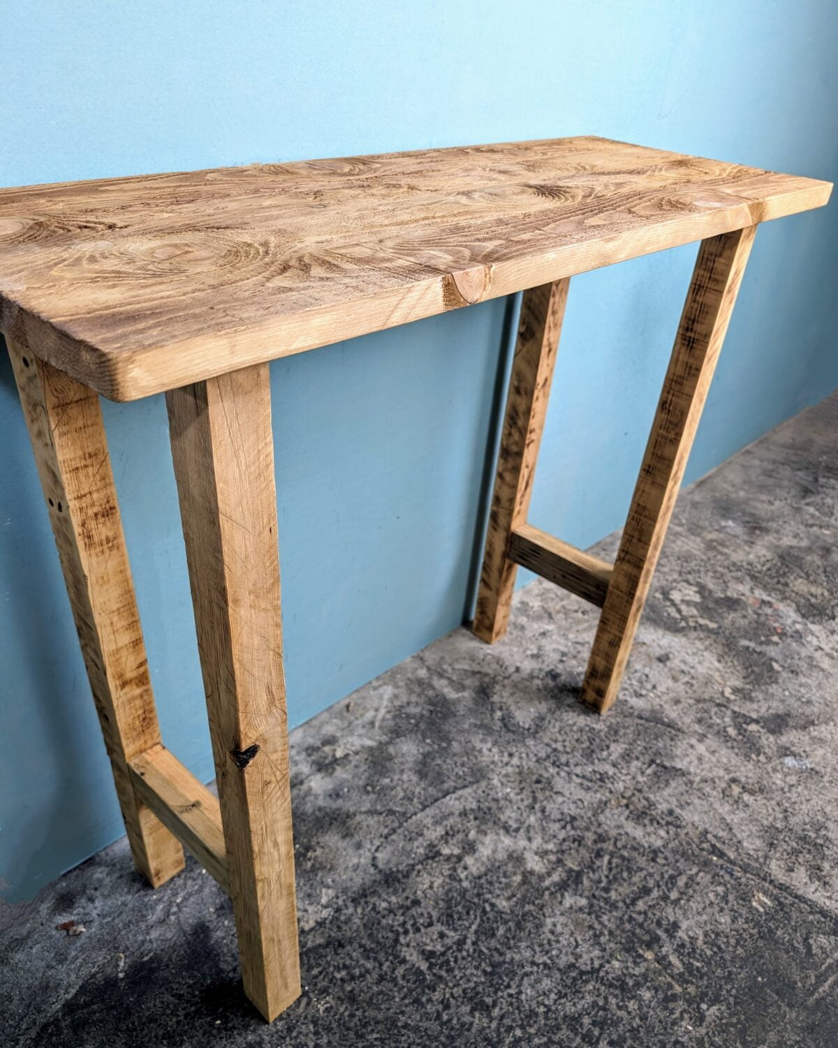 Console table, entry way table, mudroom furniture, reclaimed wood table, tall narrow table