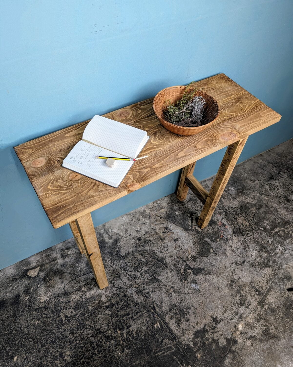 Console table, entry way table, mudroom furniture, reclaimed wood table, tall narrow table