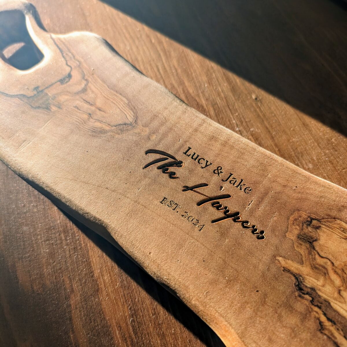 Personalized Cutting Board, Custom Wood Cutting Board, Engraved Wedding Gift, Engagement Gift For Couple, Unique Bridal Shower, Couple Gif