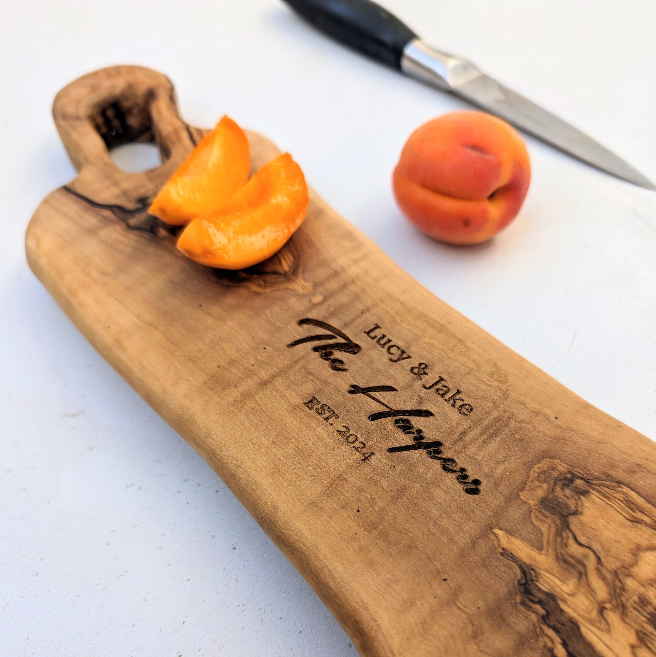 Wedding gift – Personalized olive cutting board, cheese or charcuterie  board - LaBesaya